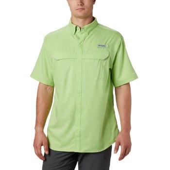 Pánské Košile Columbia PFG Low Drag Offshore Short Sleeve Světle Zelene KWMSPD246